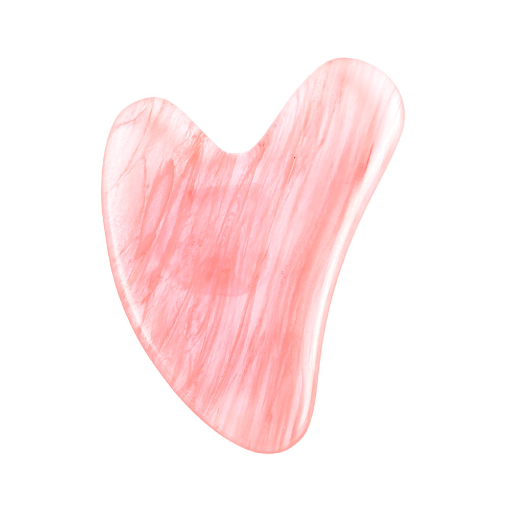 Natural Pink Crystal Guasha Board for Body Massage