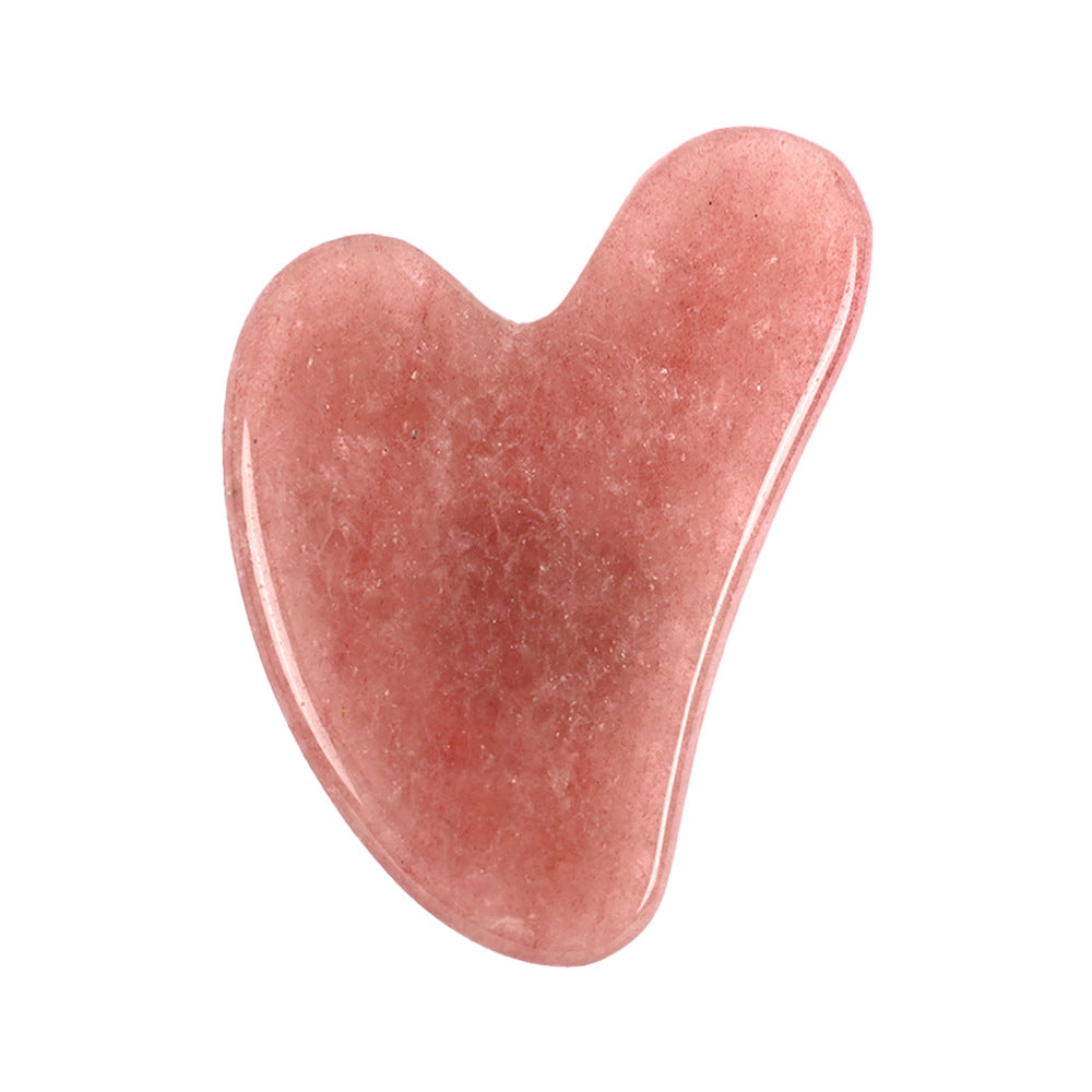 Natural Pink Crystal Guasha Board for Body Massage